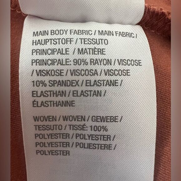 Logo Lori Goldstein Terra cotta lightweight cardigan Lagenlook layered - Picture 7 of 7